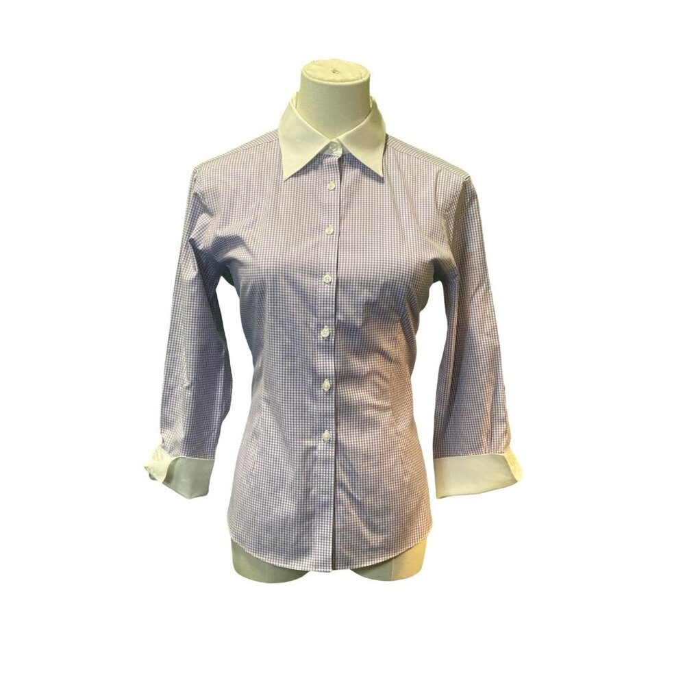 Brooks Brothers Purple and White Button Down Shirt
